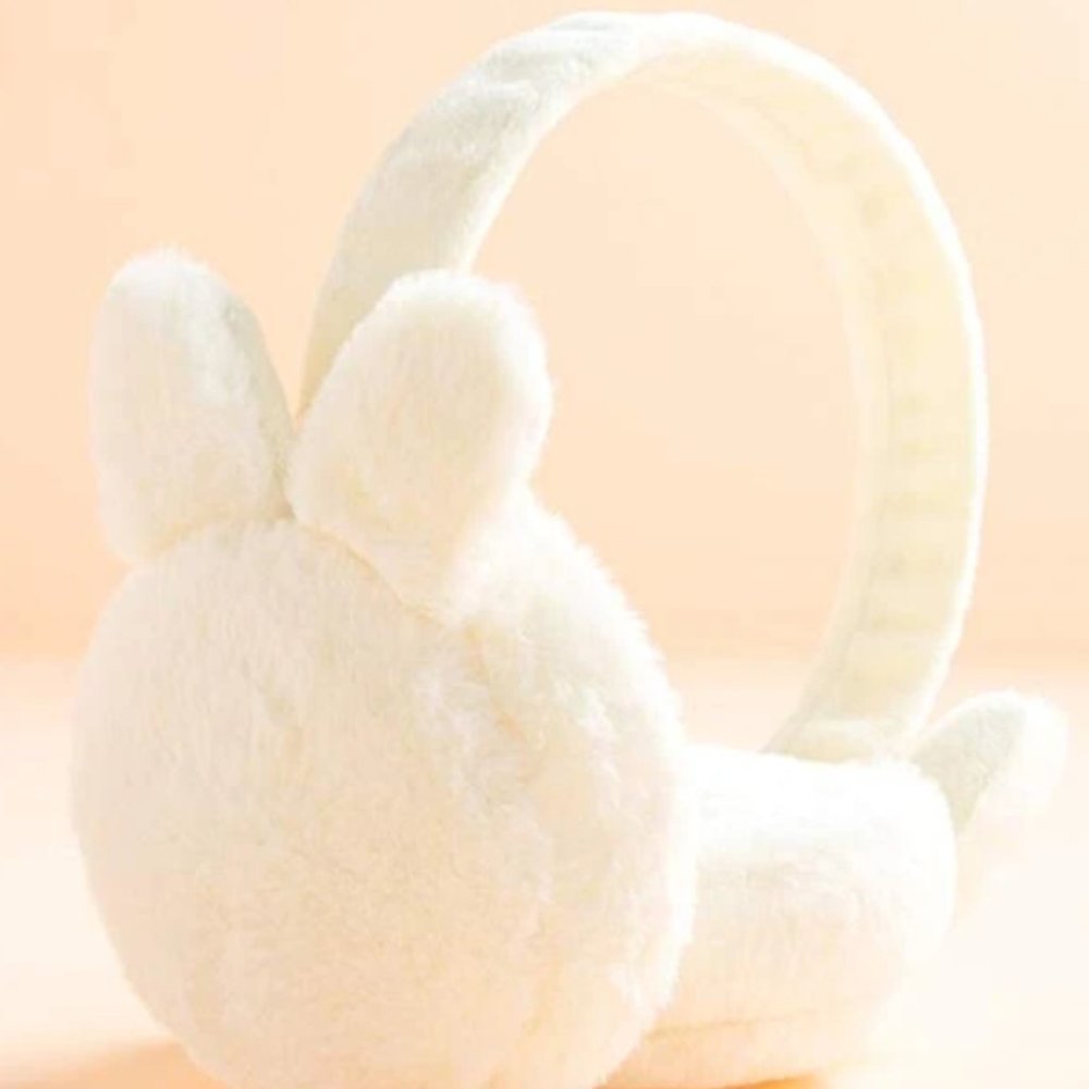 Ear Decor Fuzzy Winter White Earmuffs